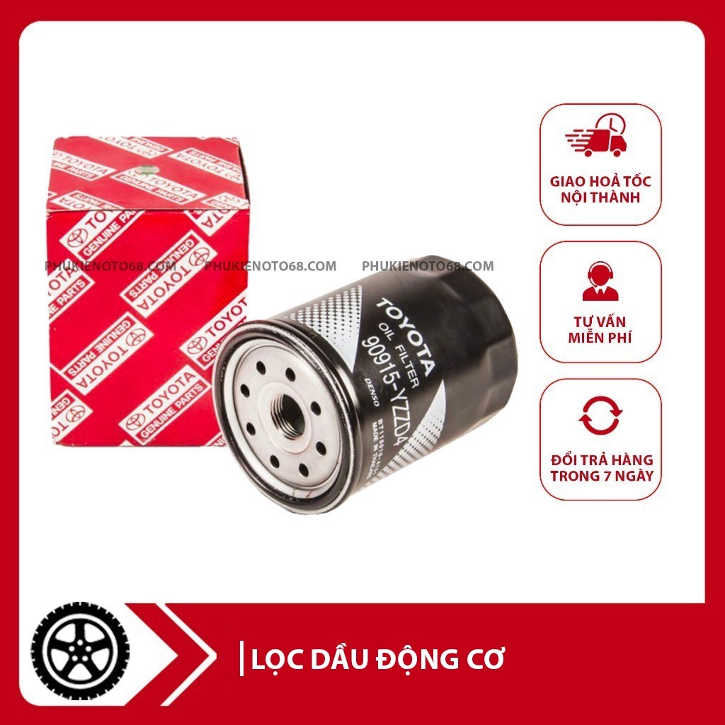 กรองน้ํามันเครื่องสวย Innova, Fortuner, Prado, Landcruiser, Hilux, กรองน้ํามันเครื่อง Hiace (OEM: 90