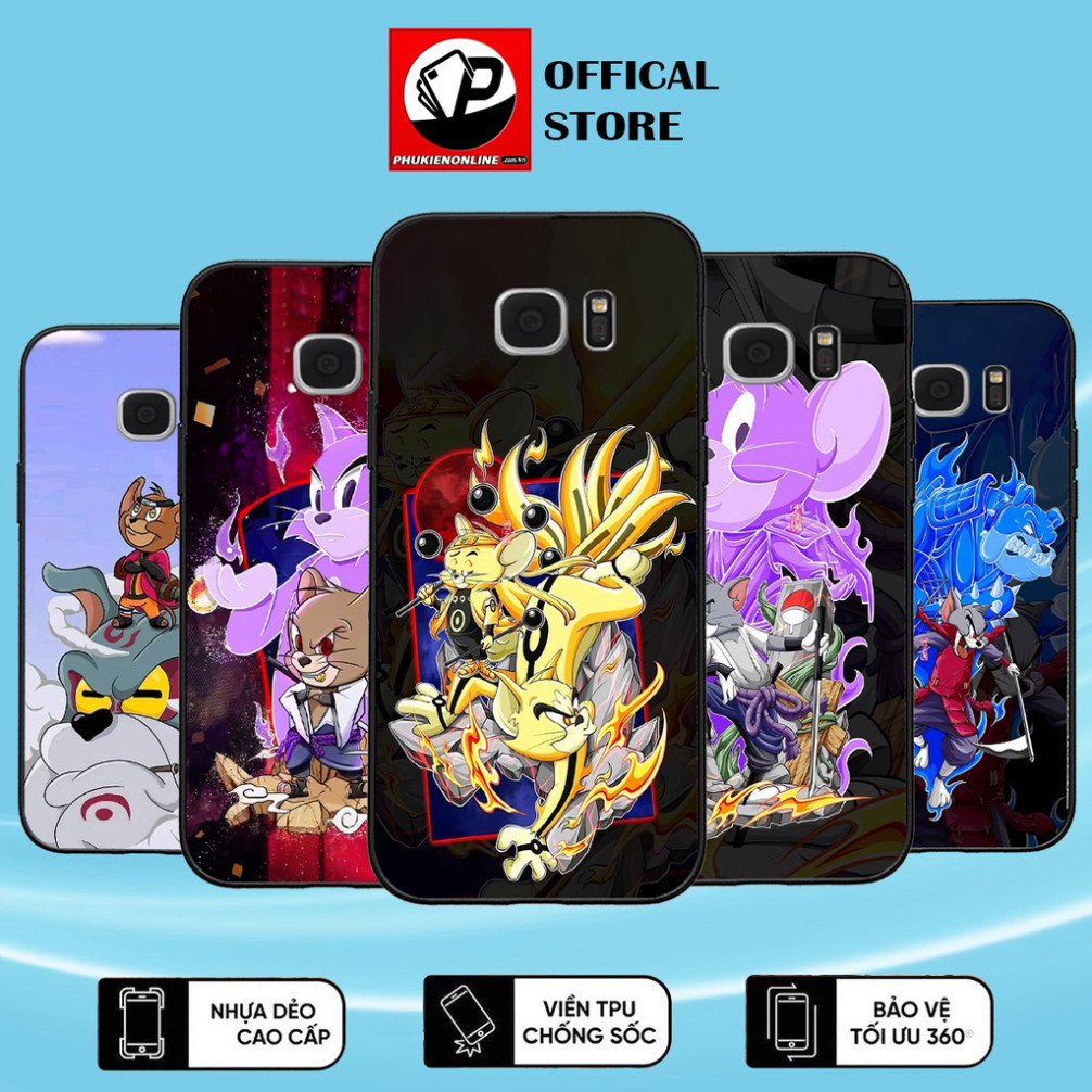 เคส Samsung S6, S6 EDGE, S7, S7 EDGE TOM & JELLY - Floveme ของแท้, ซิลิโคนคุณภาพสูง
