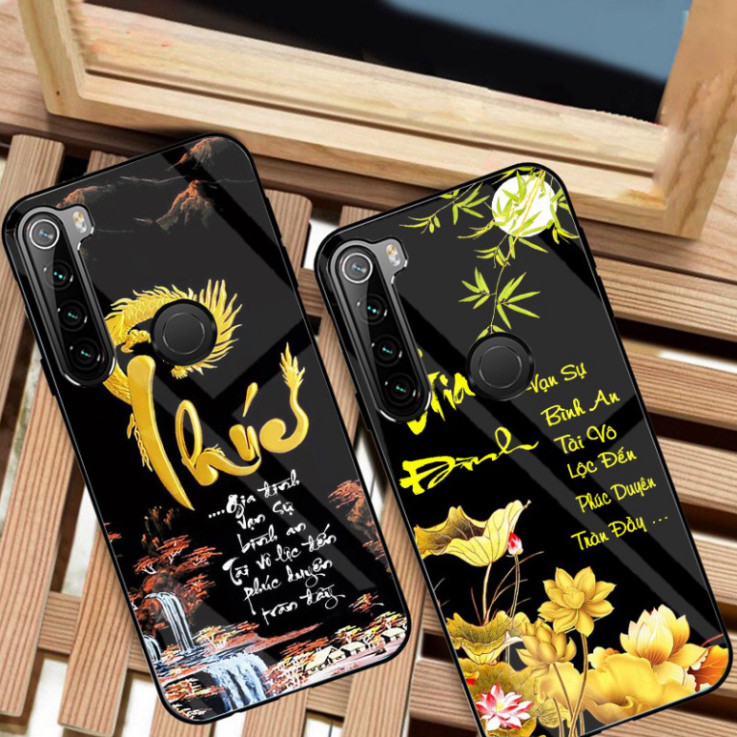 เคส XIAOMI REDMI NOTE 8 กระจกคุณภาพสูง สว่างและสวยงาม การประดิษฐ์ตัวอักษร