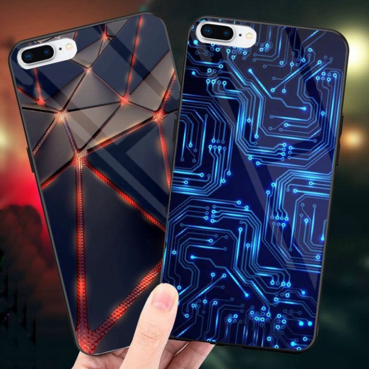 IPHONE 6,6S,6 PLUS,6S PLUS,7,8,7 PLUS,8 PLUS GLOSSY GLASS CASE เวอร์ชันใหม่