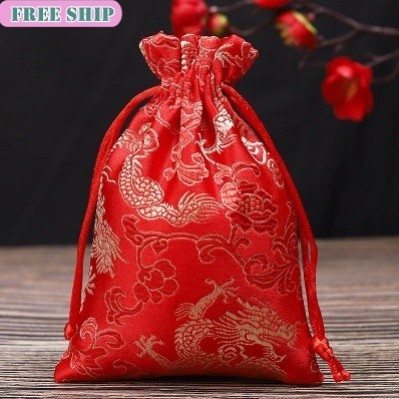 กระเป๋าโบรเคดใบยาว - ดีไซน์หรู ความหมายฮวงจุ้ย XC241