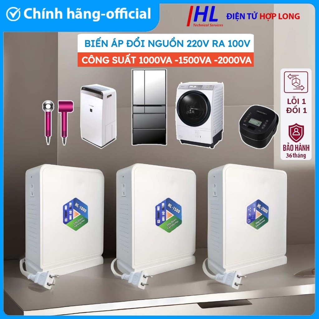 [รับประกัน 3 ปี] หม้อแปลง 220v ถึง 100v, ตัวแปลงไฟ 220v ถึง 110v 100v สําหรับอุปกรณ์ในประเทศญี่ปุ่น 