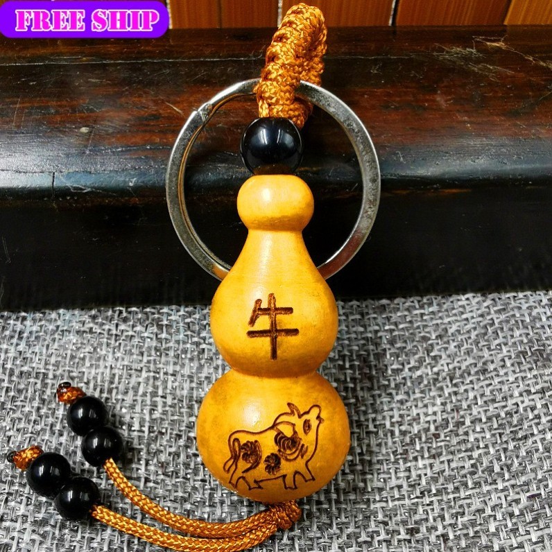 12 Zodiac Animals พวงกุญแจ Meaningful Feng Shui ของขวัญ SLX4181