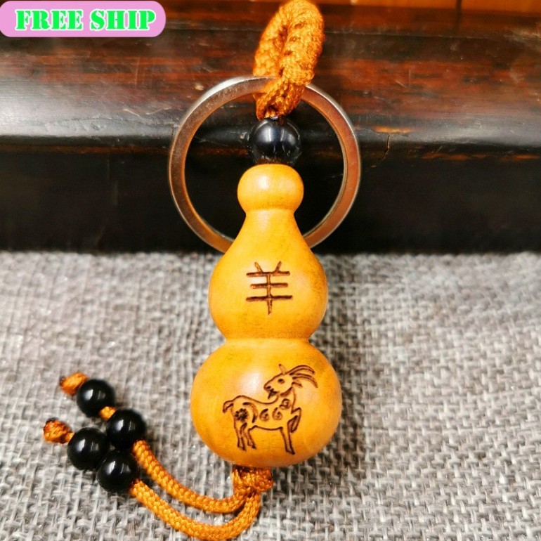 12 Zodiac Animals พวงกุญแจของขวัญฮวงจุ้ยที่มีความหมาย CHLX