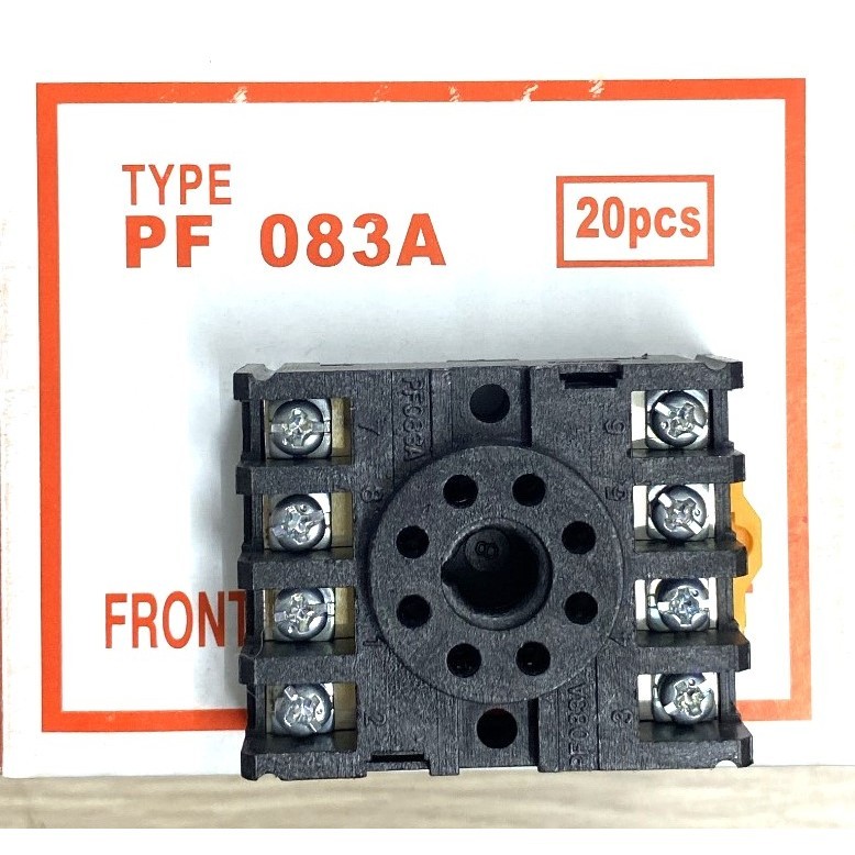 (TQ) รีเลย์ซ็อกเก็ต PF-083A (PF 083A) - ฐานรีเลย์ 8 พินกลมราคาถูก