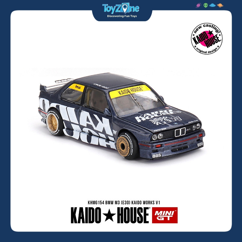 โมเดลรถ BMW M3 (E30) 1:64 KAIDO HOUSE x MiniGT