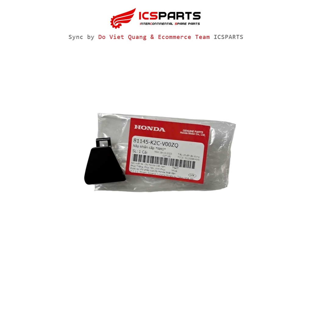 NH1 HONDA Vision 110 ฝาครอบฉุกเฉิน สีดํา (81145-K2C-V00ZQ)