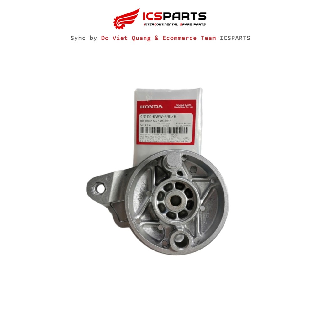 ชามเบรคหลัง NH364M HONDA Dream 110 / Wave 110 (43100-KWW-640ZB)