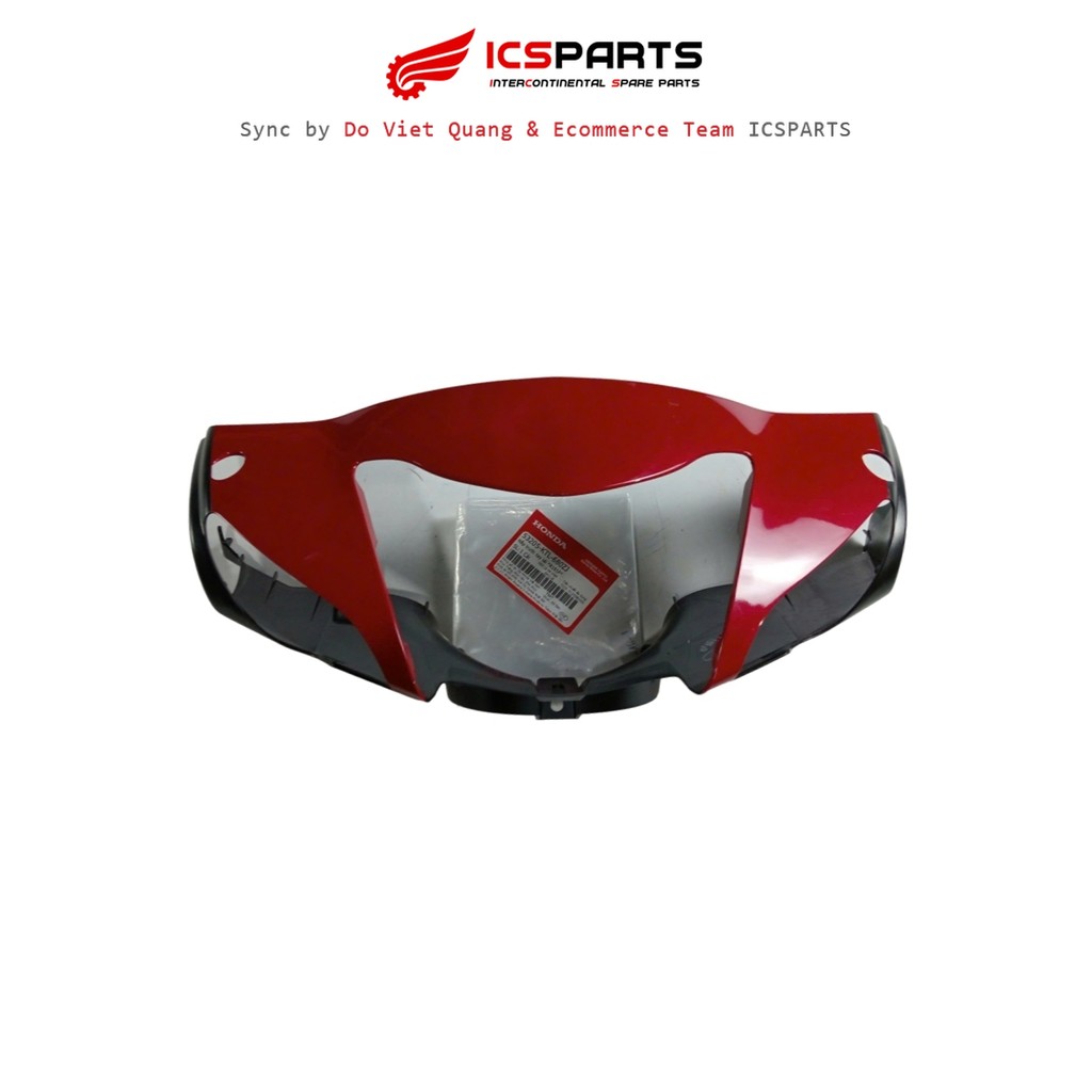 ฝาครอบแฮนด์พลาสติก R161P หน้า HONDA Wave สีแดง (53205-KTL-680ZJ)