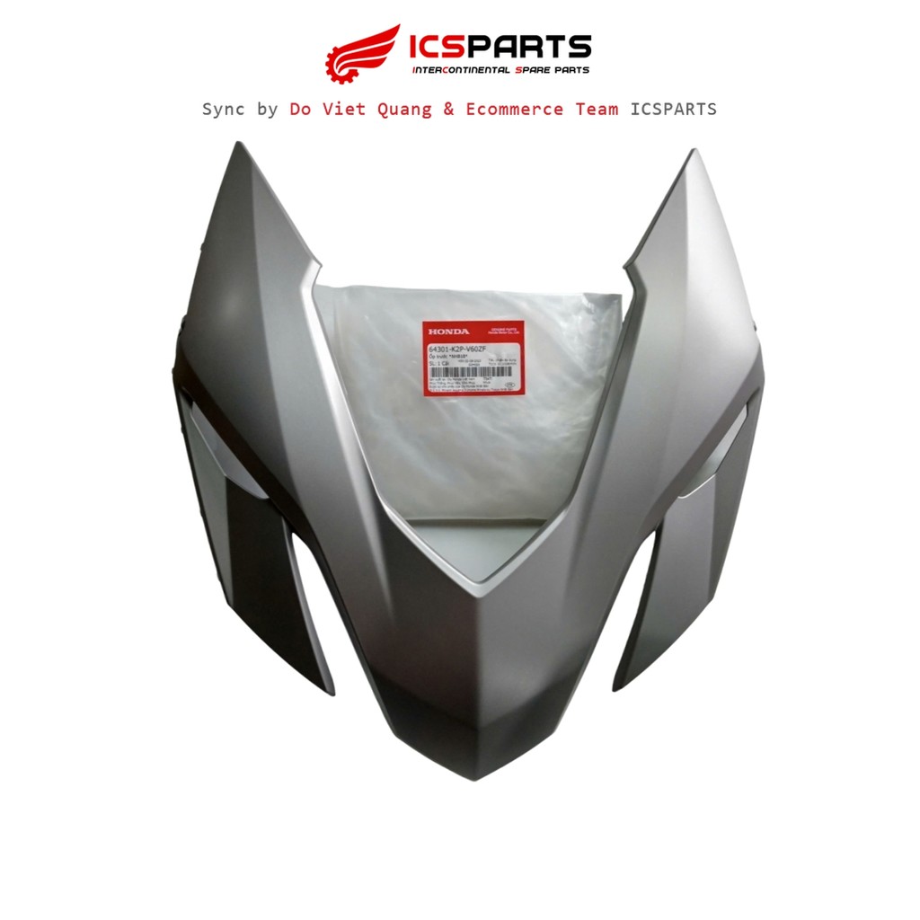 ฝาครอบพลาสติก NHB18 ด้านหน้า HONDA Winner Matte Silver (2020, 2021) (64301-K2P-V60ZF)
