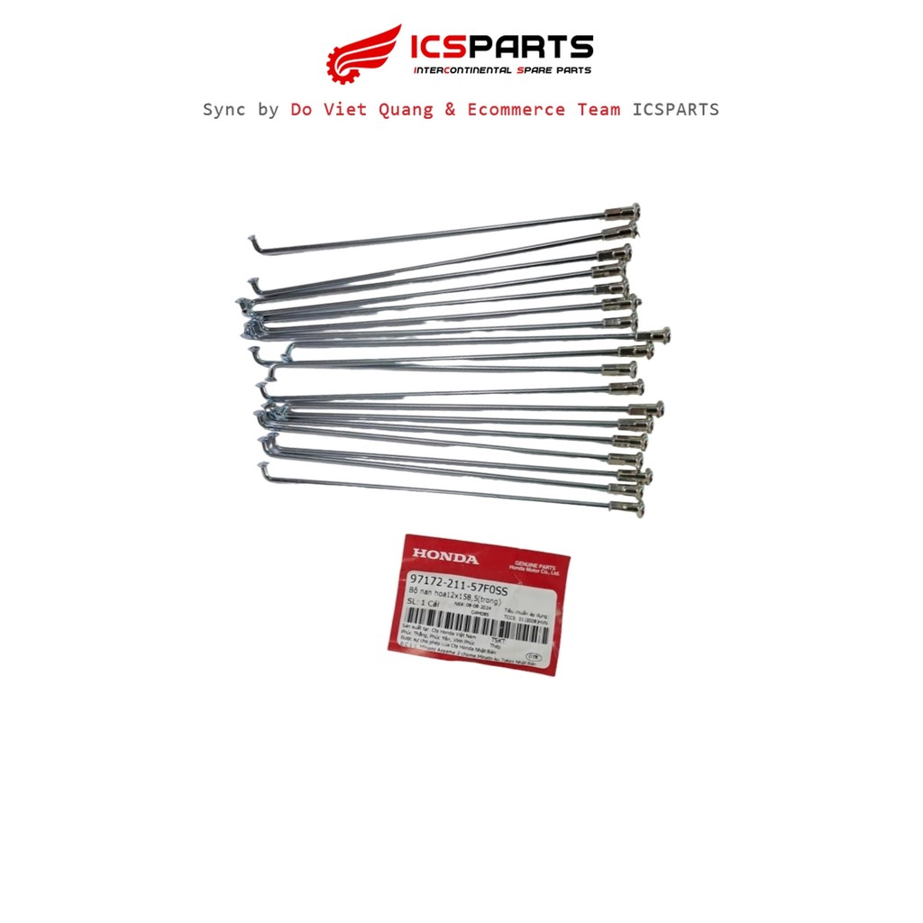 ชุดซี่ลวด 12x158,5(in) HONDA 0 (97172-211-57F0SS)