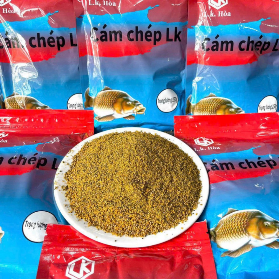 ของแท้ LK Hoa ปลาคาร์พเหยื่อตกปลา 250g ผสมล่วงหน้าสําหรับการตกปลาปลาคาร์พ - เหยื่อตกปลาปลาคาร์พที่ไว