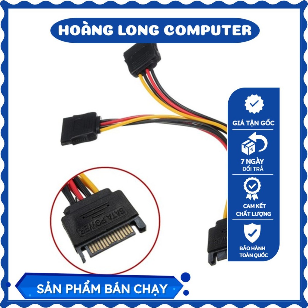 สายเคเบิลข้อมูล SATA 1 ถึง 1 Sata 1-2 VNET Power Splitter