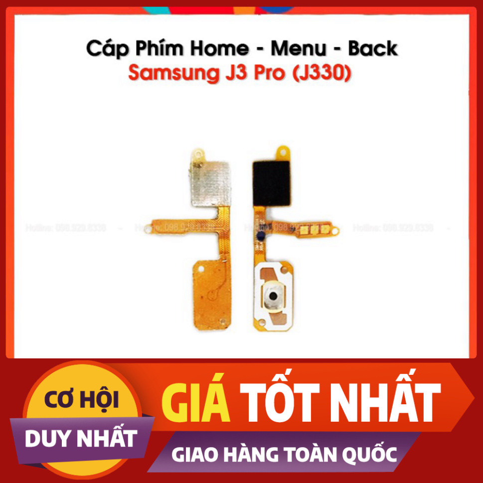 Home Key Cable - เมนูของ Samsung J3 Pro / J330 - ส่วนประกอบสายเคเบิลปุ่มสังกะสีเพื่อถอดประกอบ LKDM