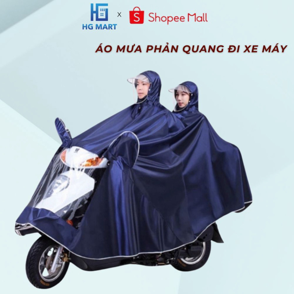 HGMART เสื้อกันฝนสะท้อนแสง 1-Person และ 2-Person Full Body Coverage พร้อมแผ่นกันฝนที่สะดวก [สินค้าดี