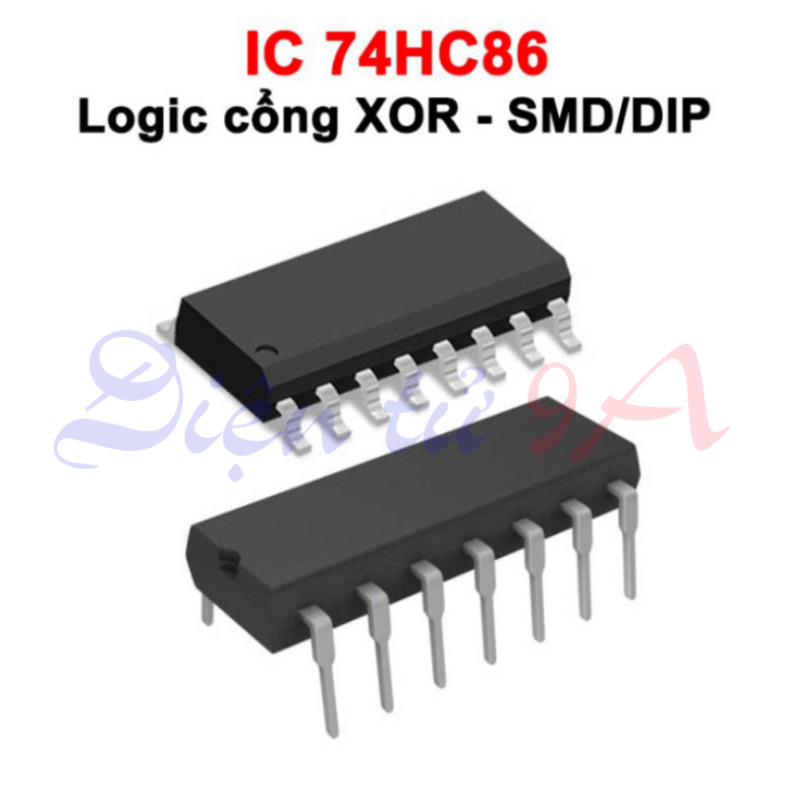 (10 ชิ้น) XOR เกต Logic IC 2 อินพุต 74HC86 พิน/พิน