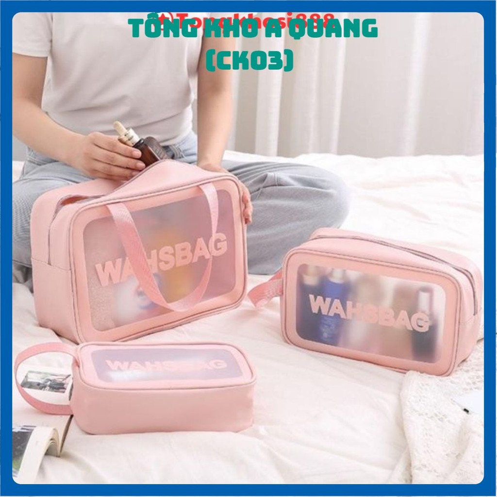 Set 3 Travel WASHBAG Cosmetic Bags, WASHBAG BAG