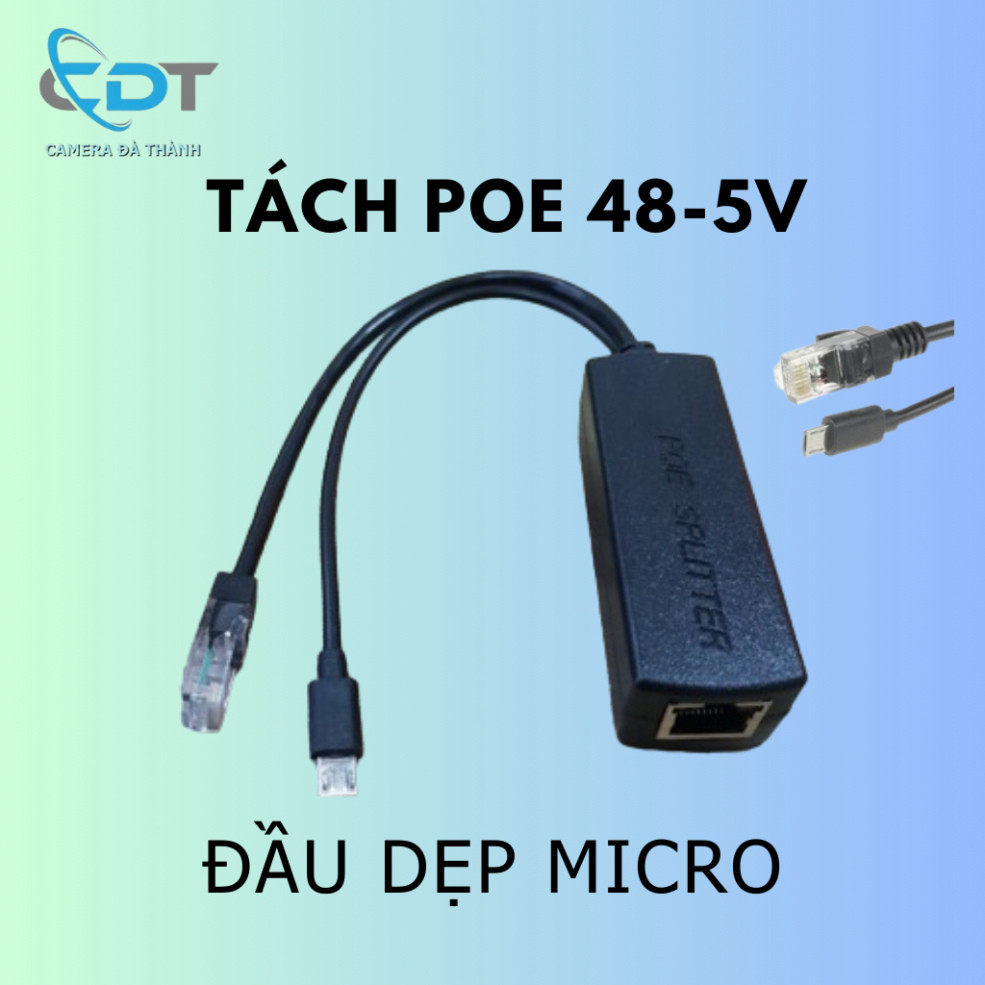 POE Splitter สัญญาณ Splitter แยก POE 48v ถึง 5v สําหรับ imou ezviz hikvision dahua กล้อง