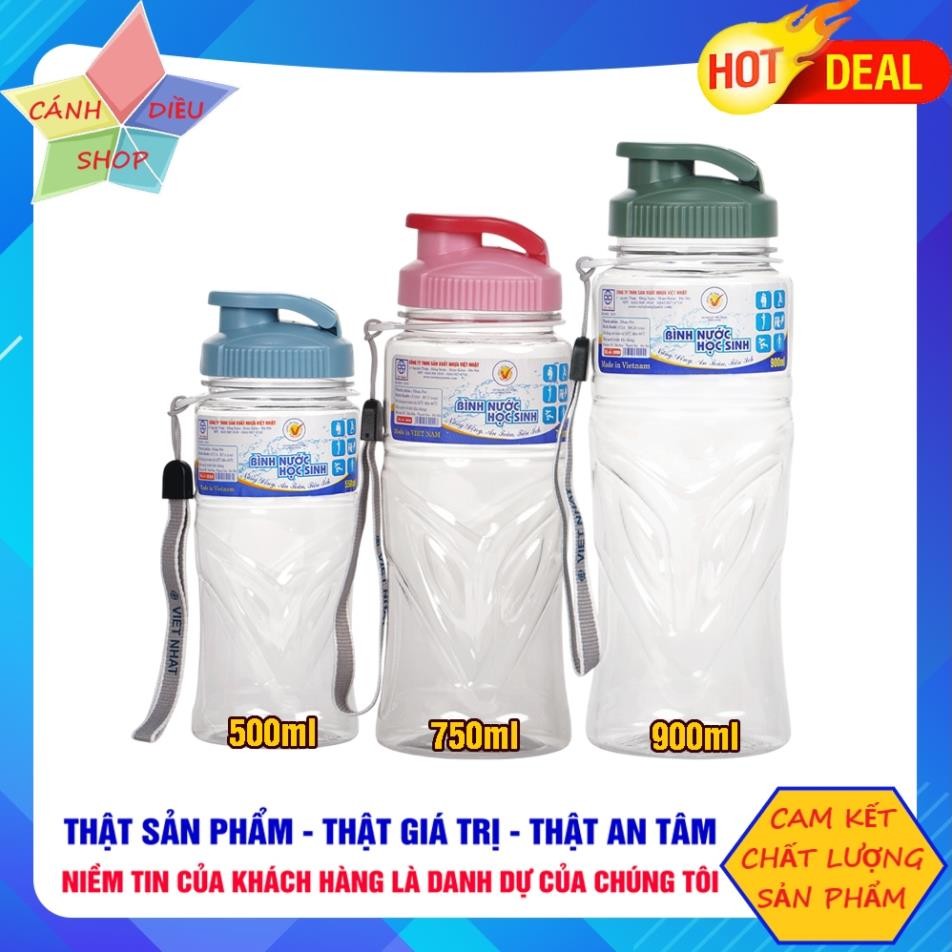 ขวดน้ํานักเรียน 500nl, 750ml, 900ml - Viet Nhat Plastic - วัสดุที่ปลอดภัย - ฮังโซ อีคอมเมิร์ซ