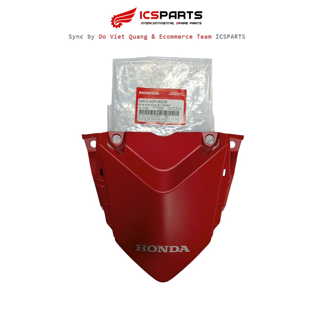 ชุดฝาครอบข้างศูนย์พลาสติก R406M HONDA Winner X V4 Matte Red 2024 (64471-K2P-VE0ZB)