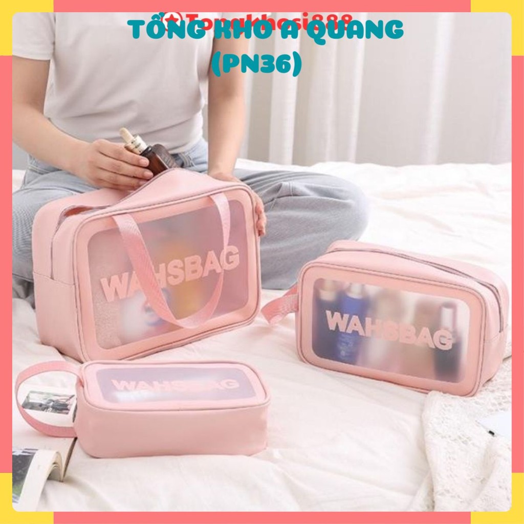 Set 3 Travel WASHBAG Cosmetic Bags, WASHBAG BAG