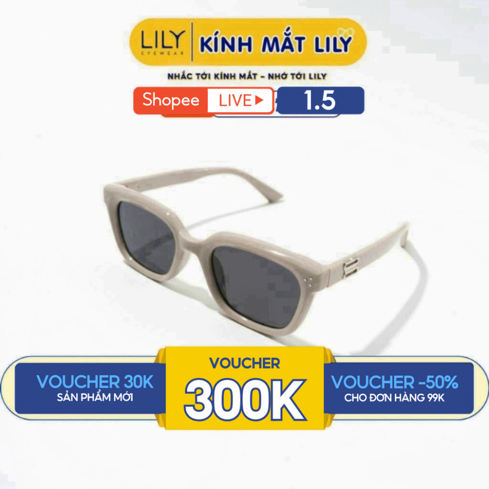 LILYEYEWEAR แว่นกันแดดผู้ชายและผู้หญิง ป้องกัน UV400 สําหรับป้องกันดวงตา ลายแฟชั่น 19333
