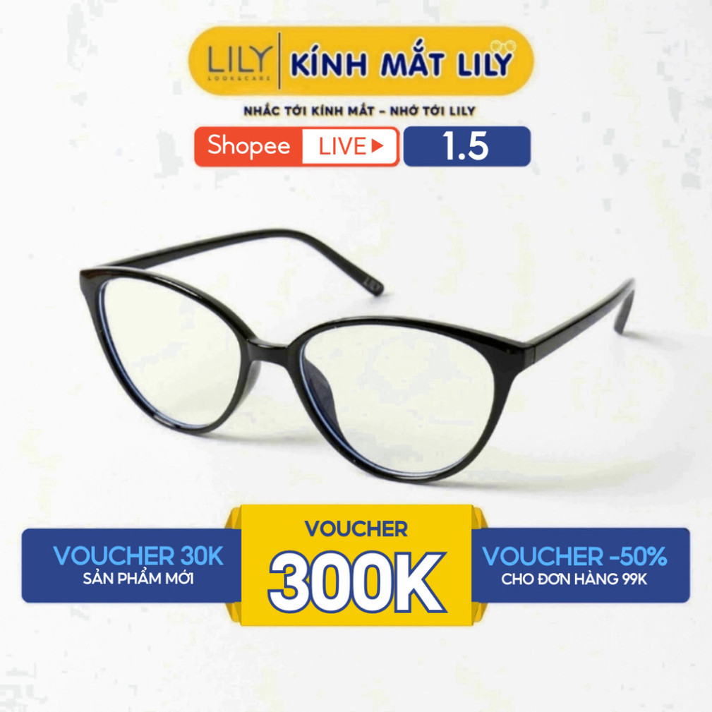 LILYEYEWEAR แว่นแคทอายแฟชั่นสตรีพร้อมขาแว่นพลาสติกแข็งแรง สไตล์สวมใส่ง่าย 72130