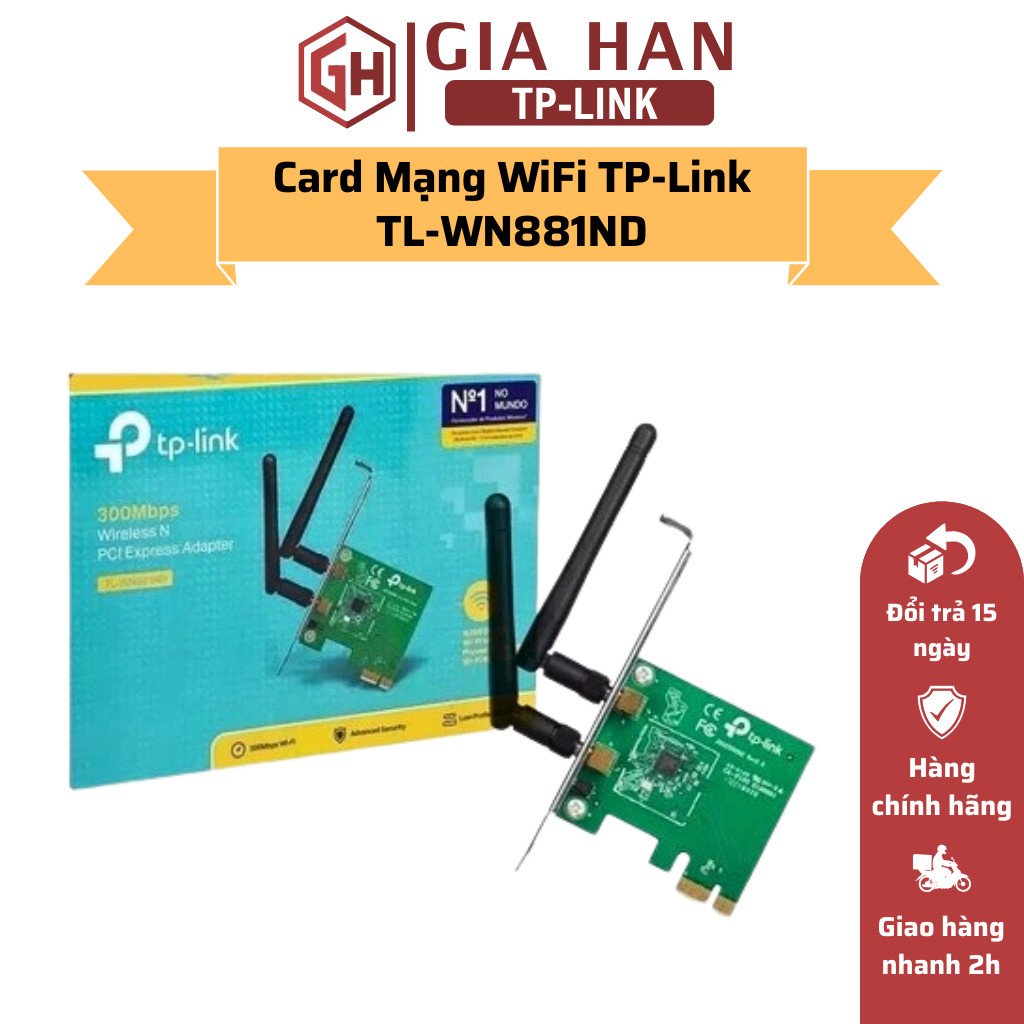 TP-Link TL-WN881ND PCI Express N 300Mbps อะแดปเตอร์การ์ด Wifi