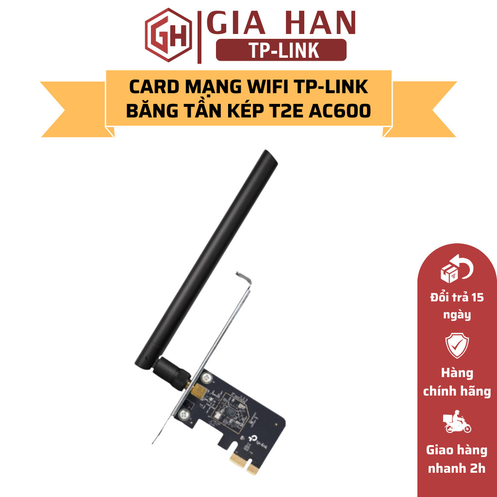 TP-Link Archer T2E PCIe Dual Band Wifi Adapter AC600