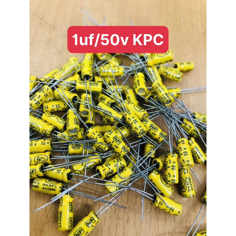 ชุดตัวเก็บประจุที่ไม่ใช่ขั้ว 100 ชิ้น 1uf/50v 10uf/50v 4.7uf/50v 220uf/16v