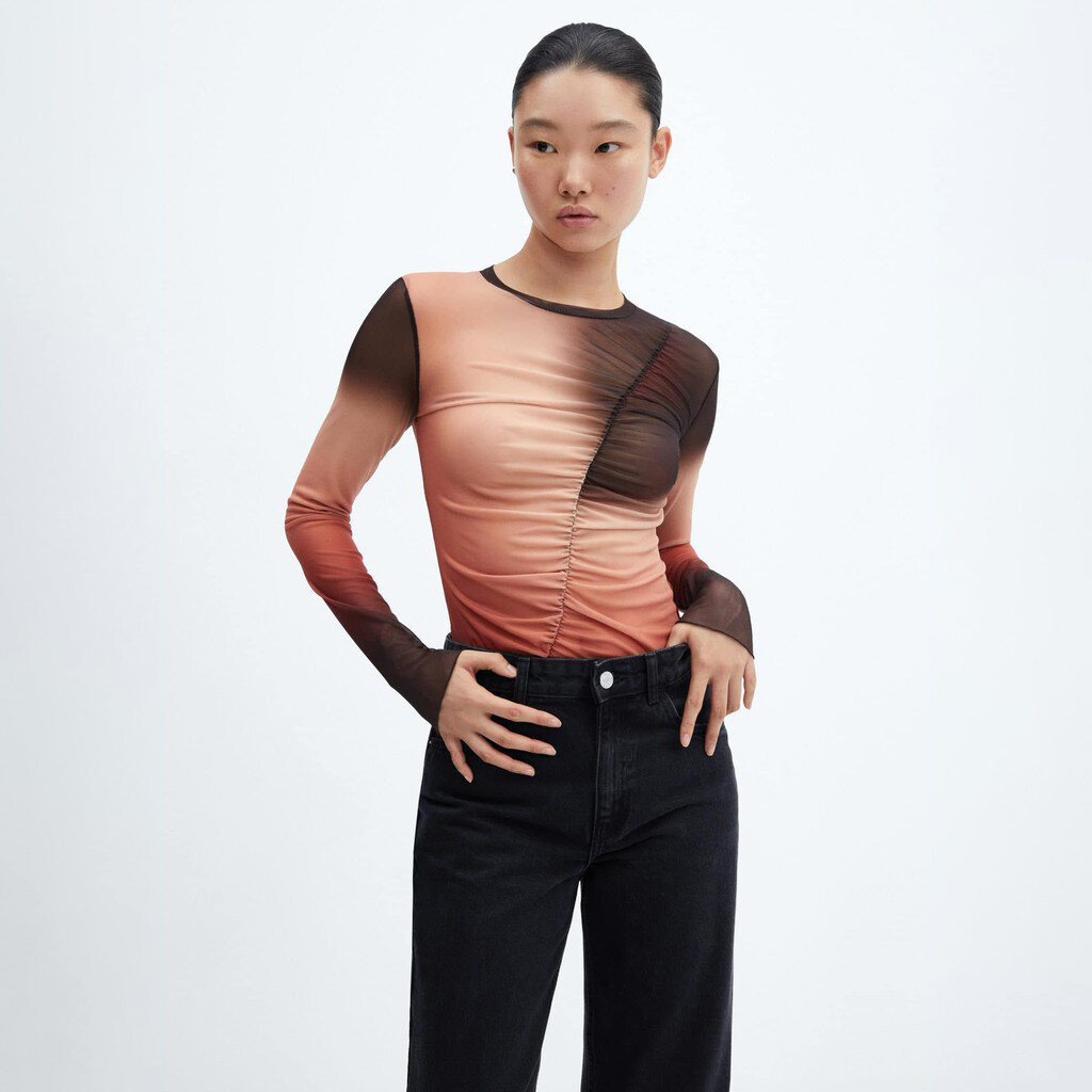 MANGO - เสื้อยืดผู้หญิง Rufus - 57035812-30