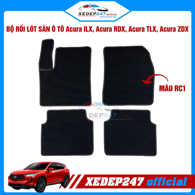 Acura ILX, Acura RDX, Acura TLX, Acura ZDX พรมปูพื้นรถยนต์ 5 ที่นั่ง, กักกันฝุ่น, ทําความสะอาดง่าย