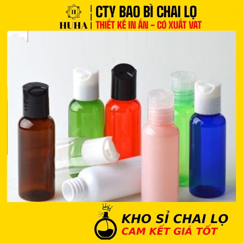 [COMBO of 3 PCS] Press Cap Cosmetic Bottles 20ml 30ml 50ml 100ml PET Travel Bottles for Serum and Lo