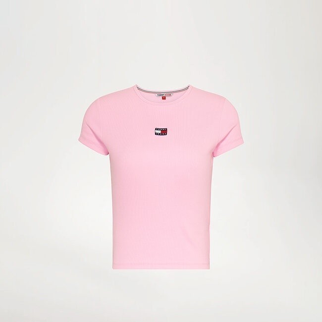 TOMMY HILFIGER - เสื้อยืดแขนสั้น Tjw Bby Xs Badge Rib Tee DW0DW16259TOB