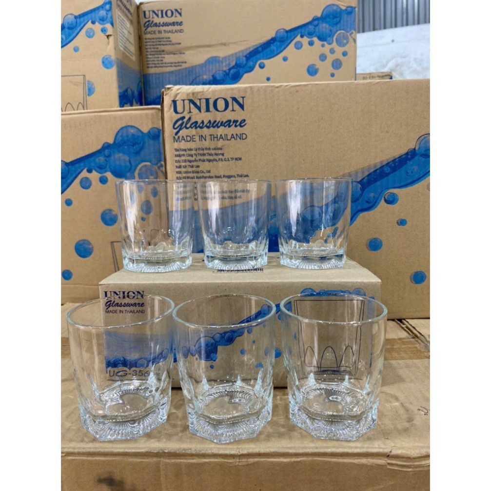 [ถ้วย THAILAND] SET OF 6 CUP, THAILAND UNION TEA, ถ้วยแก้วเครื่องดื่มนุ่ม, KINDS ทั้งหมด, UG 356 ควา