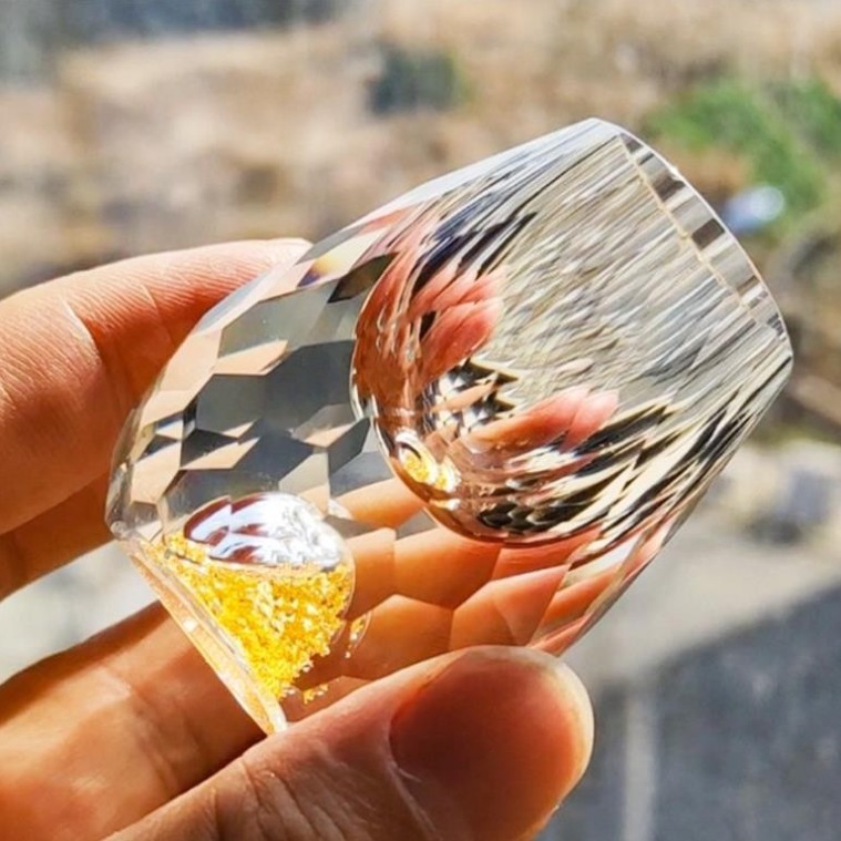 ชุดแก้วไวน์คริสตัลก้นทองพรีเมี่ยม Z21