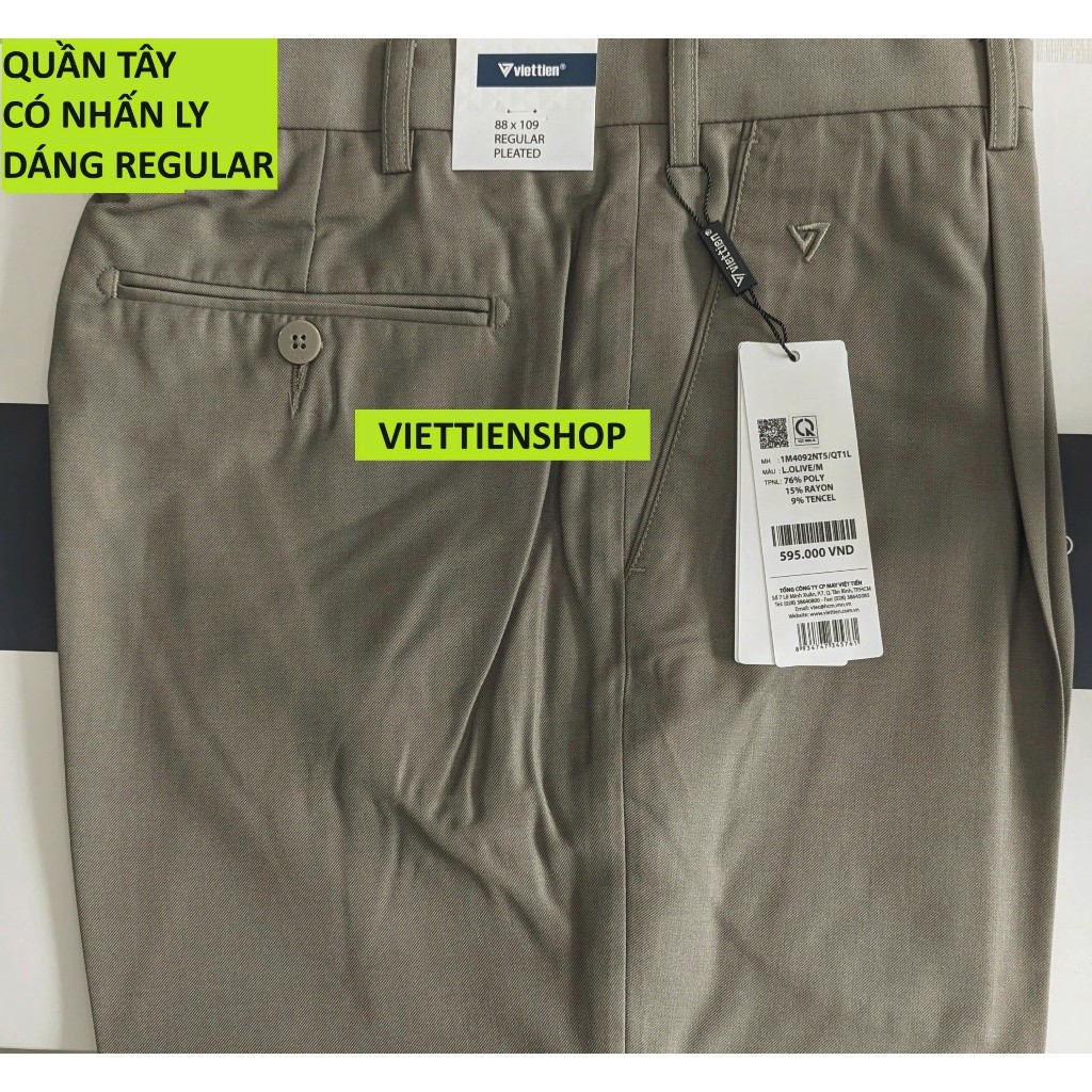 (QTR SLIM LIU - CODE 4092) VIET TIEN TROUSERS WITH CUP (ไม่มีกอด - REGULAR)
