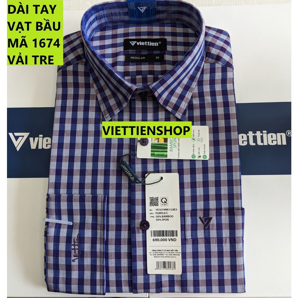 (1674 CRL) VIET TIEN LONG-SLEEVE CARROT BAMBOO SHIRT