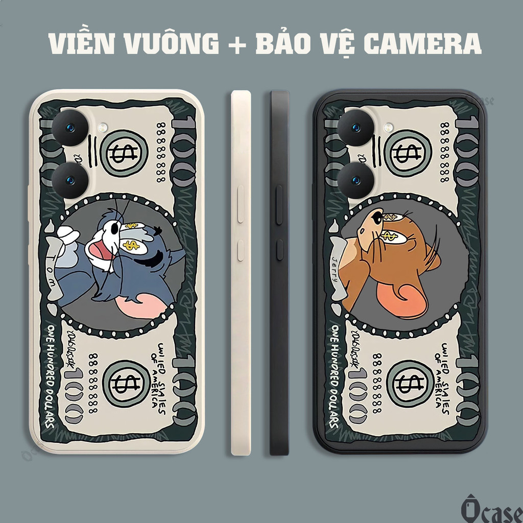 เคส Vivo Y03 /Y03T / Y18 พิมพ์ลายแมวและเมาส์