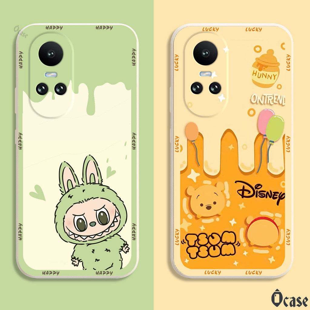 เคส Oppo Reno 10 5G / Reno 10 Pro 5g / Reno 10 Pro Plus 5g พร้อมพิมพ์ Labubu และคอลเลกชัน 01