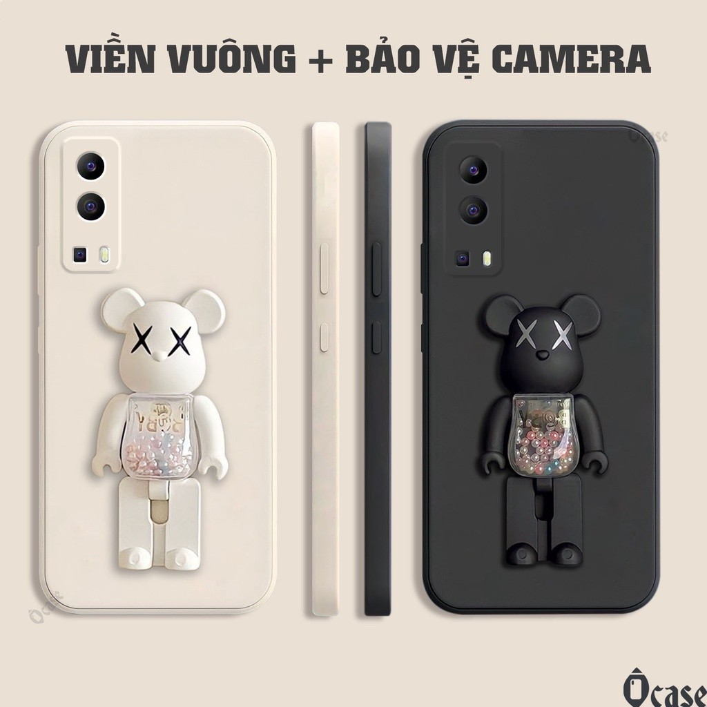 เคสรุ่นหมี Vivo Y52 5G / Y72 5G / IQOO Z3 และขาตั้งที่สะดวก