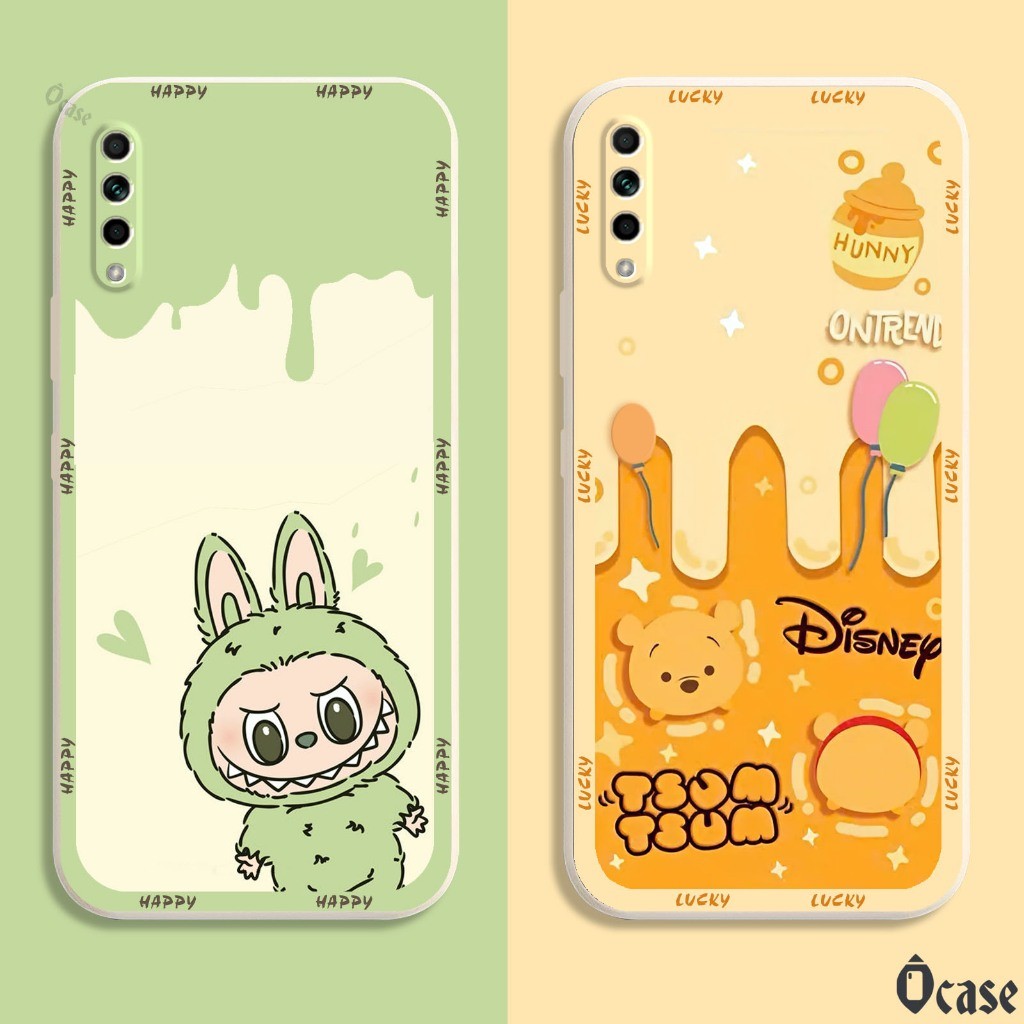 Vivo S1 / Z5/ Y7s / V17 NEO / IQOO NEO Labubu Cat Duck Square Edge Case พร้อมป้องกันกล้อง