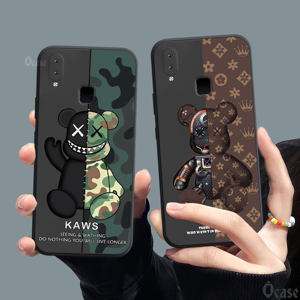 เคส Vivo V9 / V9 Youth / Y85 / Y89 / Z3x / Z1 / Z1i / Z1 Lite / Nex A พิมพ์ลายหมีสุดเท่