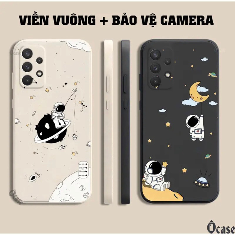 เคส Samsung A32 4G / A32 5G / A52 5G / A52s 5G / A72 พร้อมพิมพ์จักรวาลและขอบสี่เหลี่ยมพร้อมการป้องกั