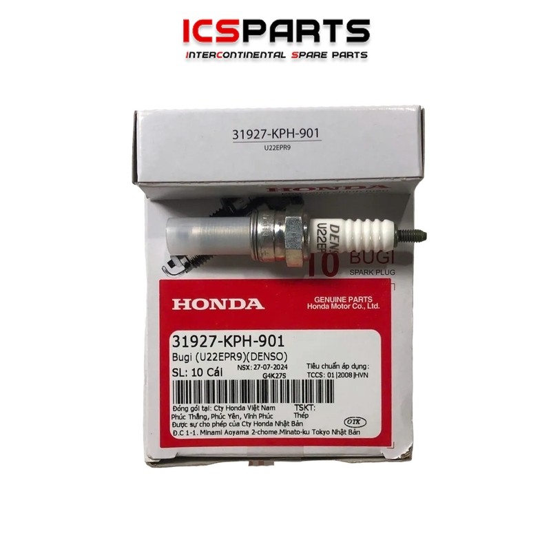 หัวเทียน (U22Epr9) (Denso) HONDA Sh, Air Blade 125, Future, Lead 125, Vision, Vario