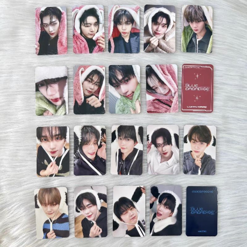 ตั้งค่าโฟโต้การ์ดที่ไม่ปิด ZEROBASEONE (ZB1) Zhang Hao, Yujin, Ricky - Blue Paradise, เธอมีมาที่ Hel