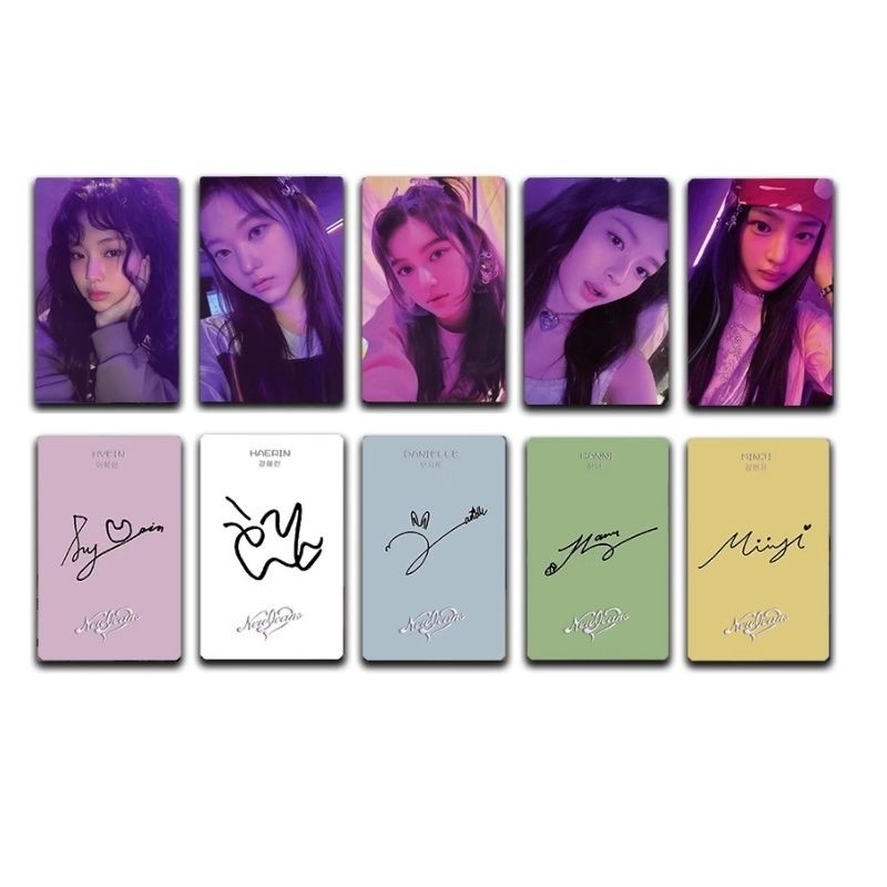 NewJeans Minji, Hanni, Danielle, Haerin, ชุดการ์ดลายเซ็น Hyein