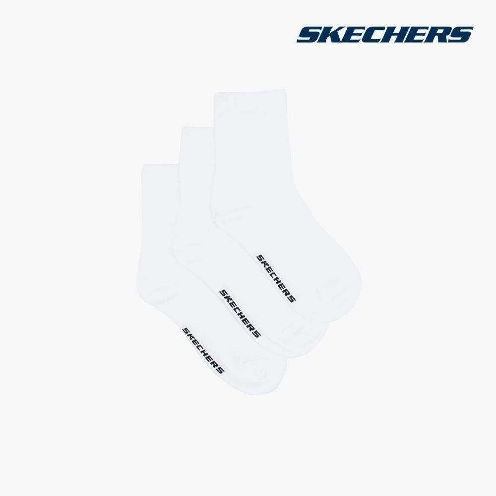 SKECHERS - ถุงเท้าเด็กคอสูง Back To School จํานวน 3 คู่ SL22Q4K429-WHTE