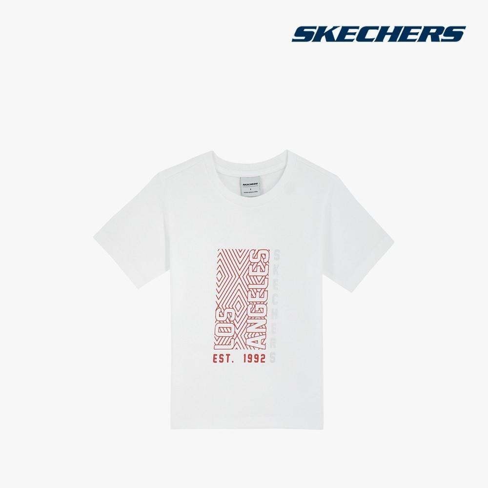 SKECHERS - เสื้อยืดแขนสั้นคอกลมเด็กชาย Los Angeles SL124K224-00GK