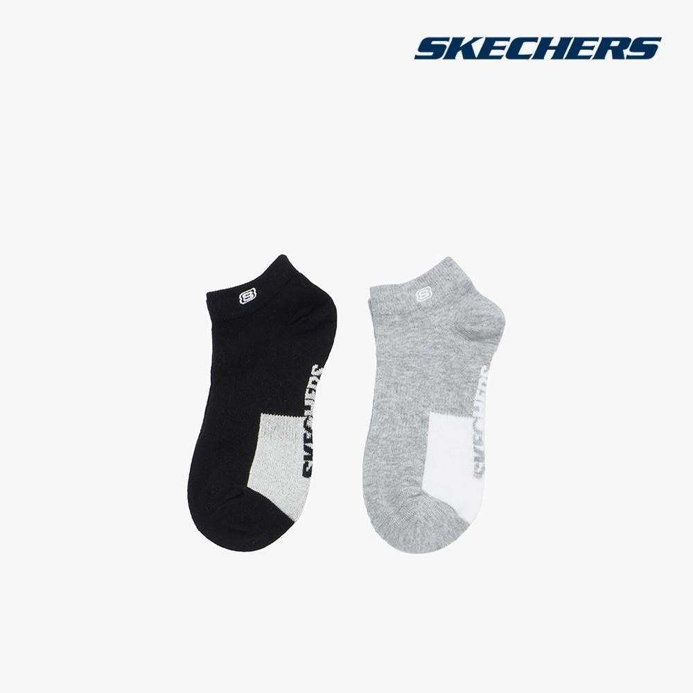 SKECHERS - ถุงเท้า unisex ตัดต่ําทันสมัย แพ็ค 2 คู่ L122U074-005A